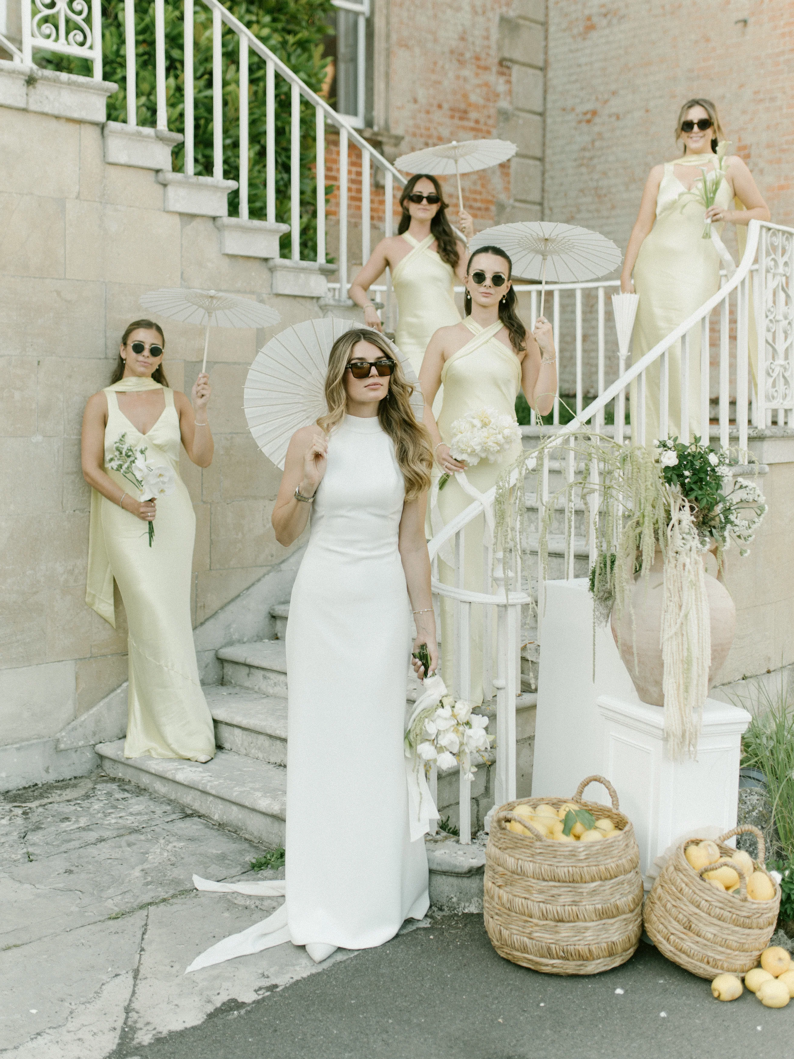 Amelia Dress in Lemonade Yellow Satin — Bias-Cut Maxi Bridesmaid Dress - Image 6
