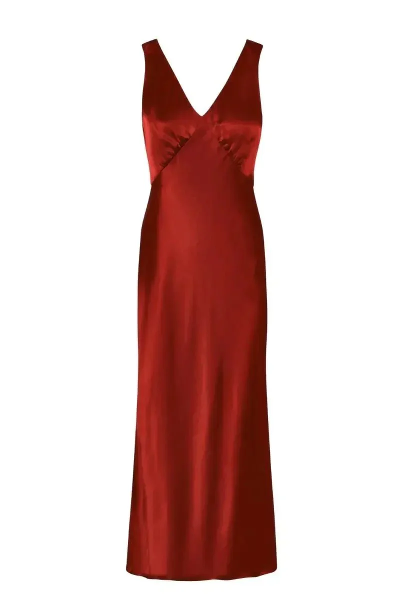 Amelia Midi Dress in Chilli Red - Image 10