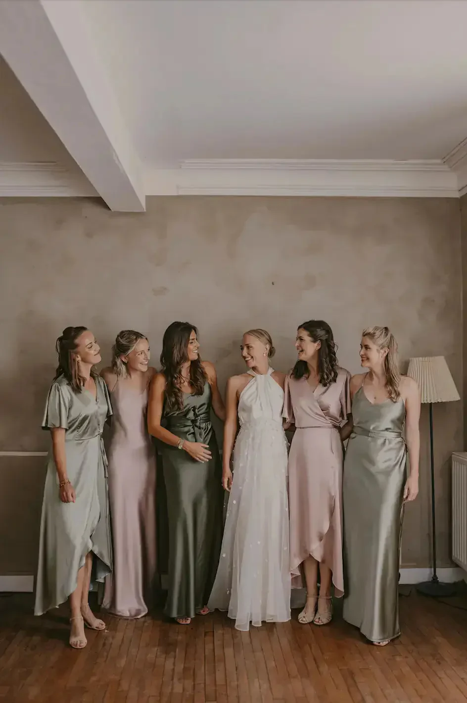 Brooklyn Dress in Sage Green Satin - Strappy Slip Bridesmaid Dress - Image 7