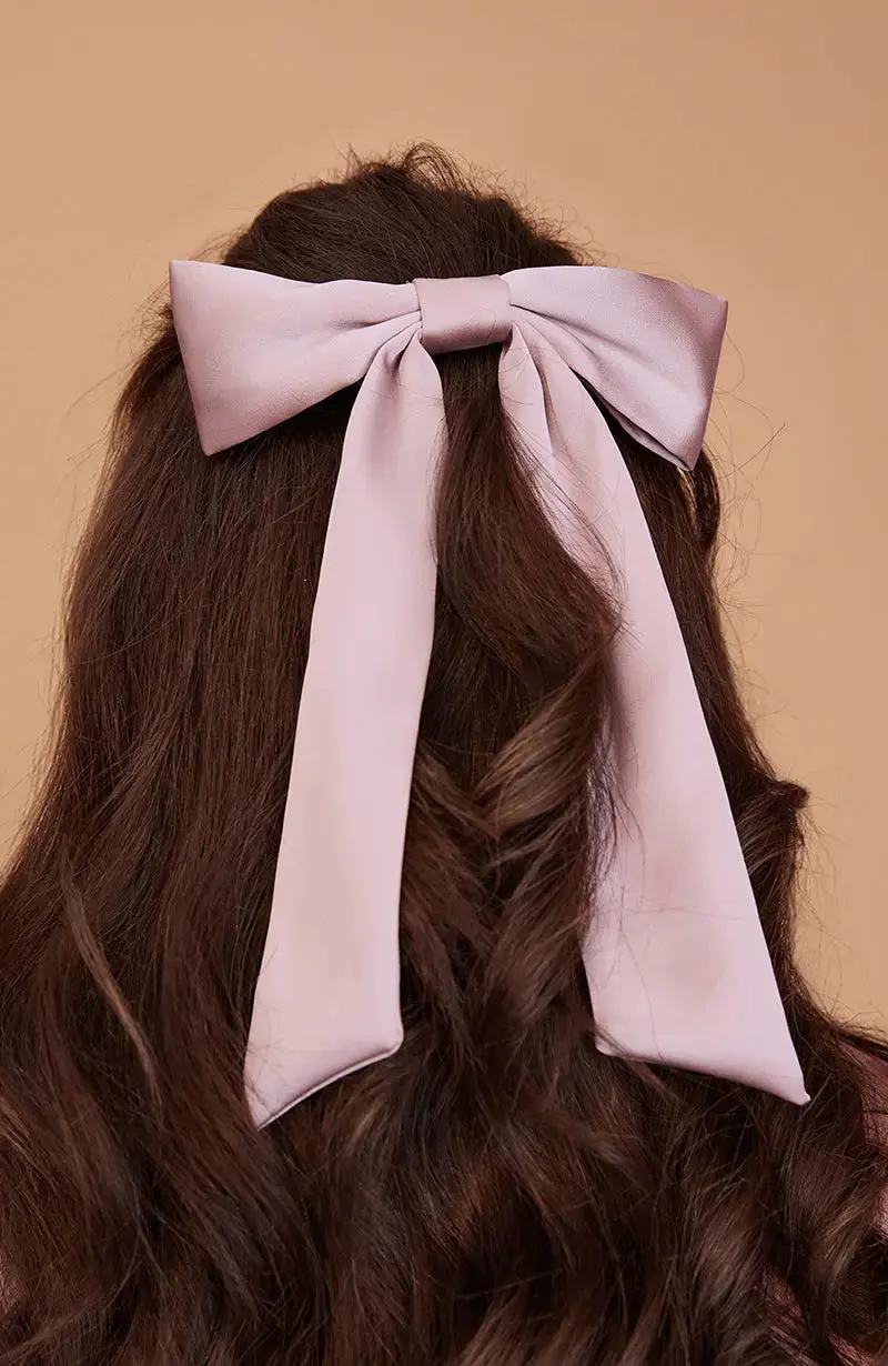 Hair Bow in Satin - Image 10