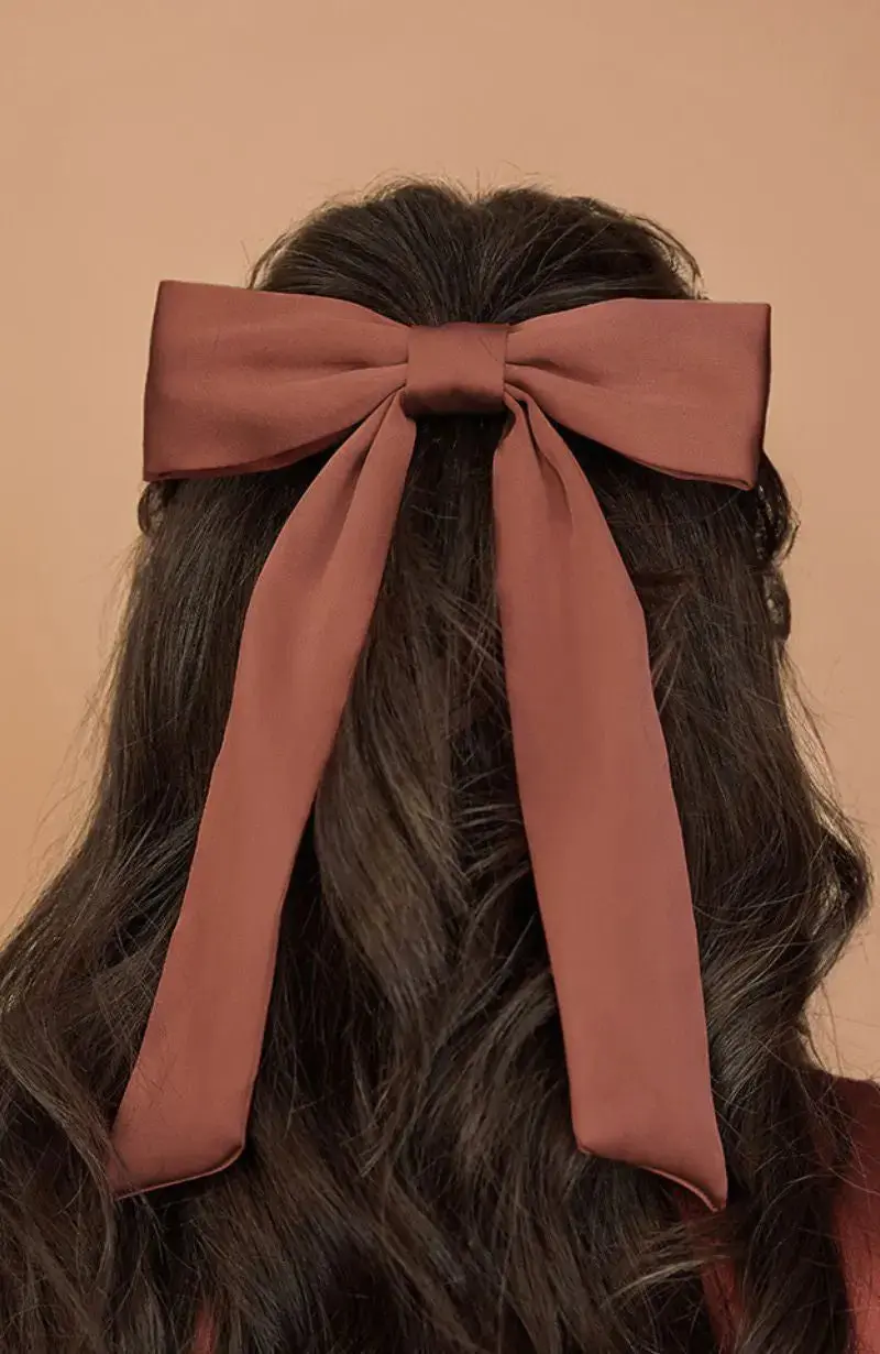 Hair Bow in Satin - Image 12