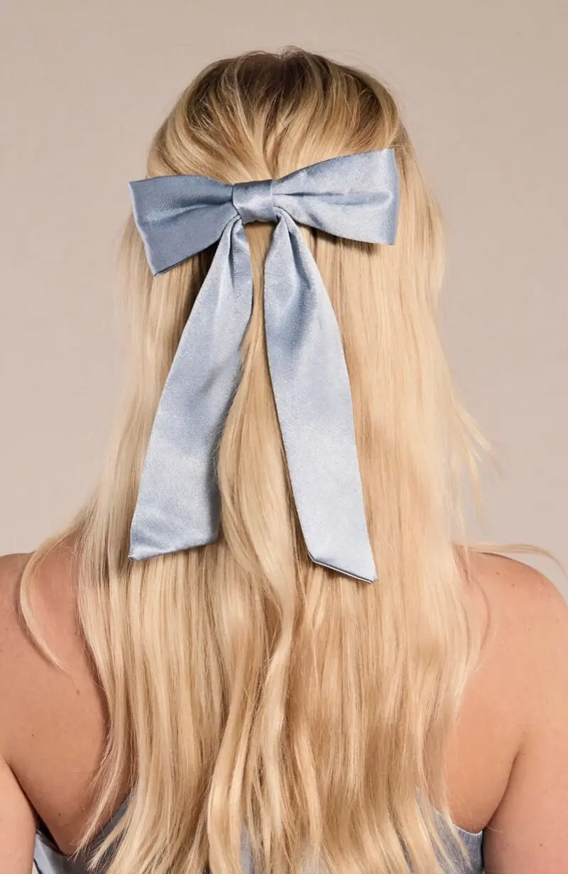 Hair Bow in Satin - Image 5