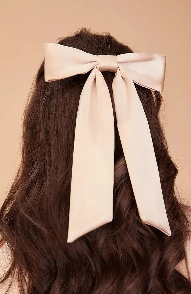Hair Bow in Satin - Image 8