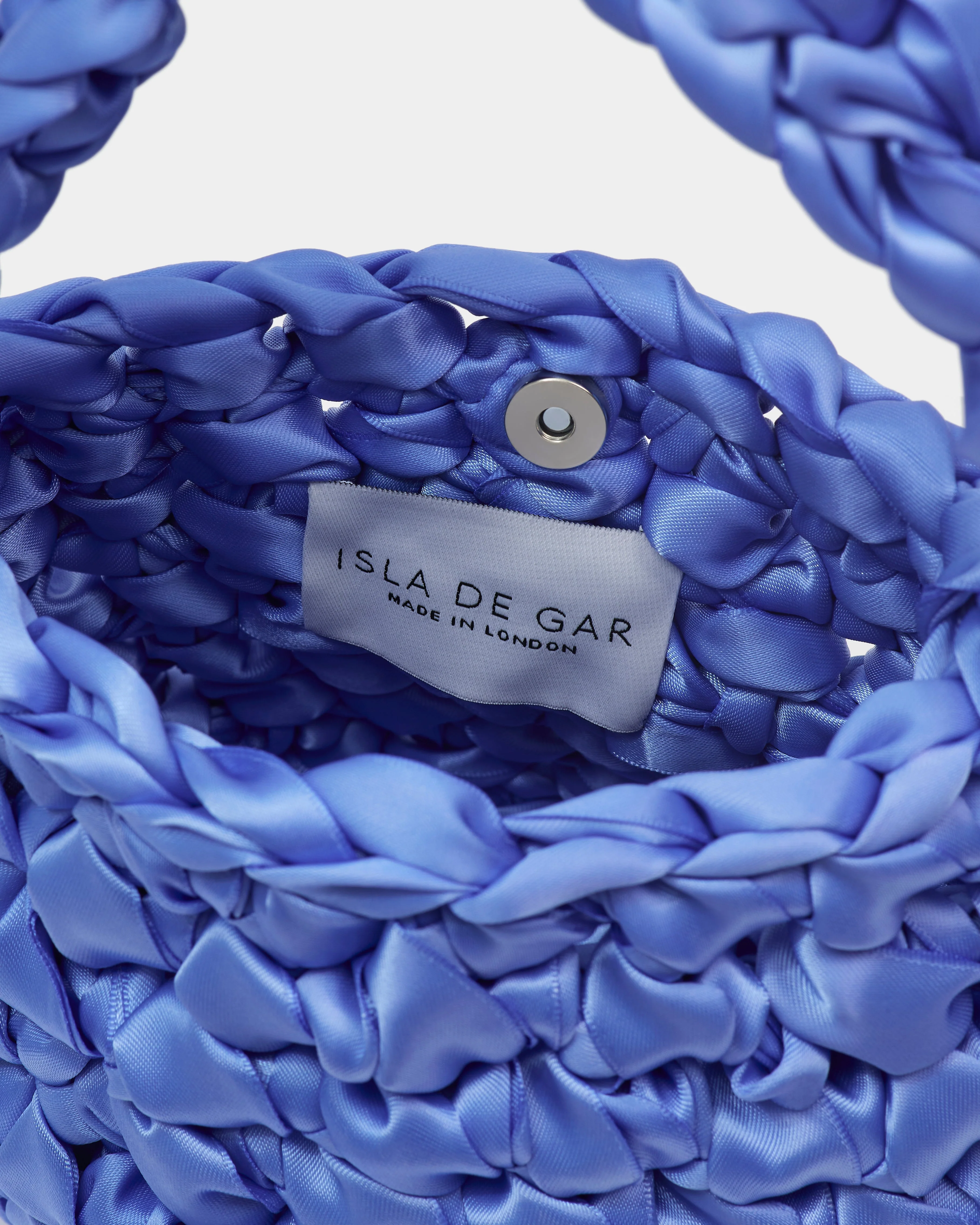 Wisteria Blue Handmade Bridal Bag - Image 5