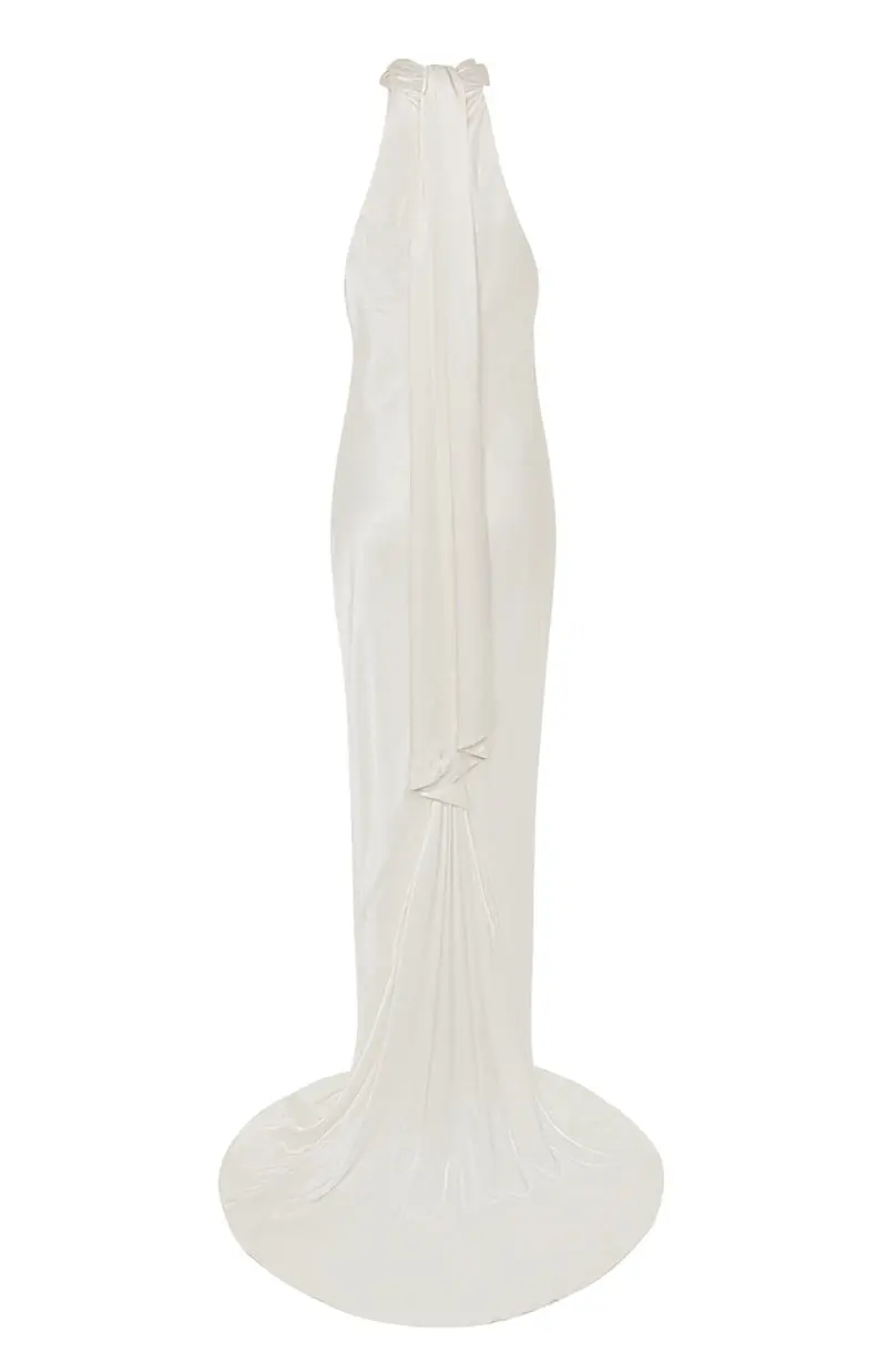 Marianne Bridal Dress with Neck Tie - Image 10