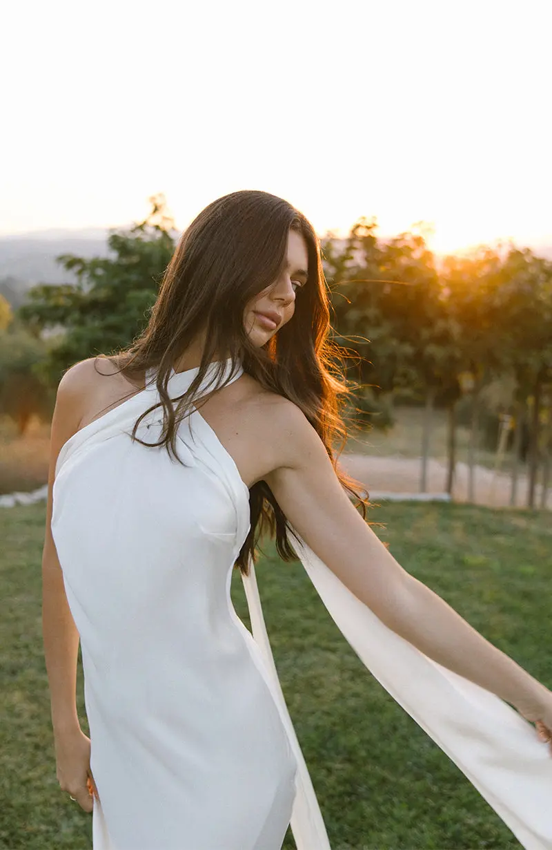 Marianne Bridal Dress with Neck Tie - Image 7