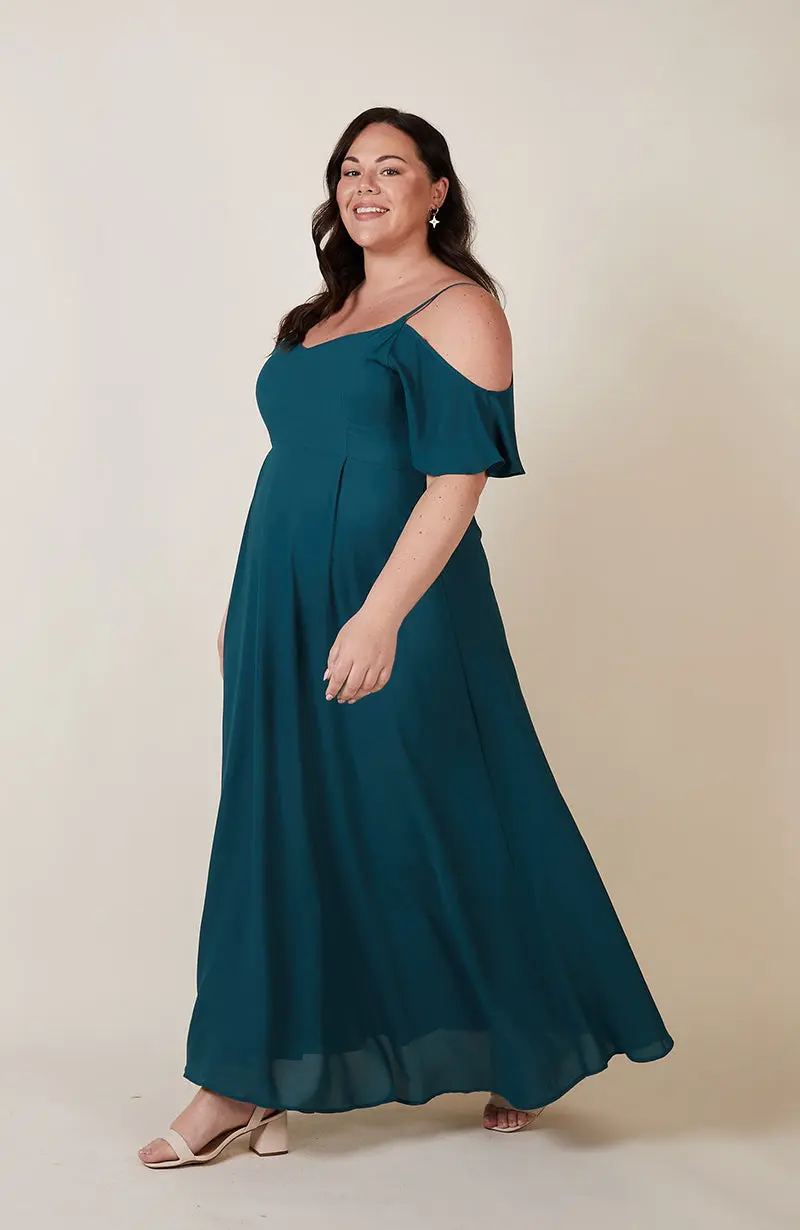 Mykonos Dress in Forest Green - Image 4