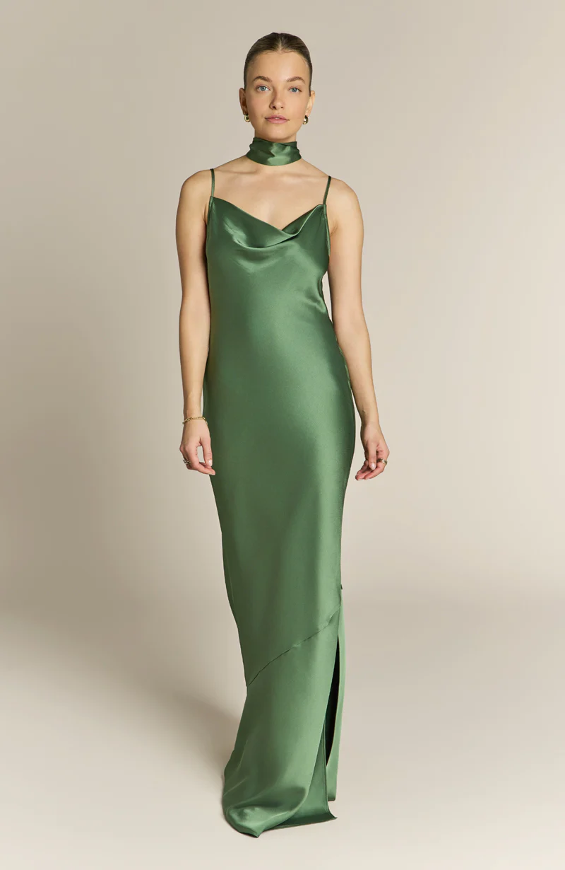 Pollenca Dress in Olive Green - Image 5