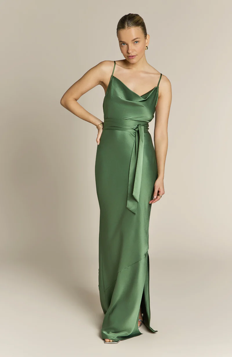 Pollenca Dress in Olive Green - Image 8