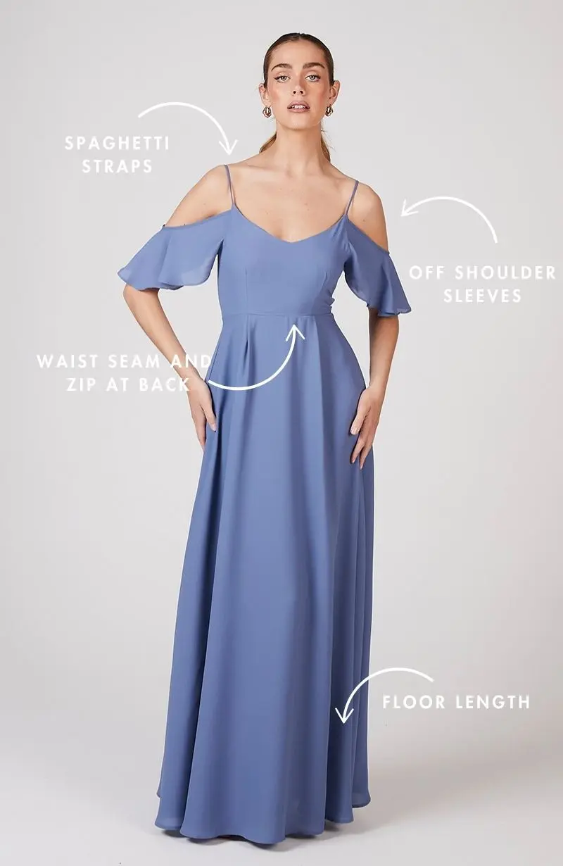 Mykonos Dress in Bluebell - Image 4